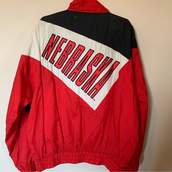 Nebraska Cornhuskers vintage 7 Logo windbreaker coat - Picture 3 of 4